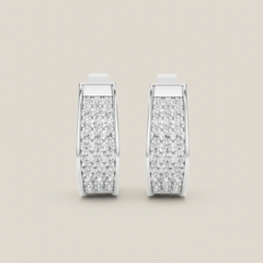 Triple-Row Diamond-Encrusted