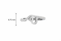 Fluid Curvature Openwork Heart