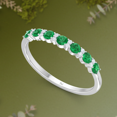 Emerald With Dimaond Nineteen Stone