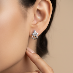 Petal Swirl Diamond Cluster