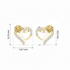 Sparkling Heart & Rose