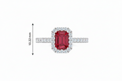 Emerald Cut Ruby