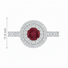 Round Cut Ruby