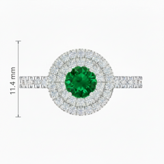 Round Cut Emerald