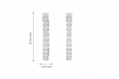 Luxurious Inside-Out Hoop Earring