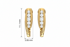 Elegant Twisted Arch Studs Earring