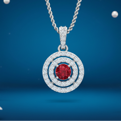Ruby Double Halo