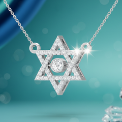 Interwoven Gold Jewish Star