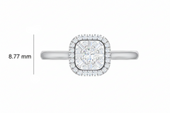 Cushion-Shaped Halo