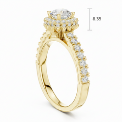 0.70 CT Center With Side Diamond 0.71 Cttw