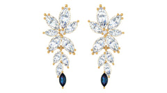 Marquise Diamond Floral Earring