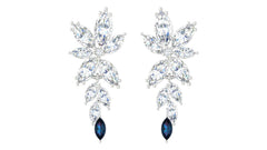 Marquise Diamond Floral Earring
