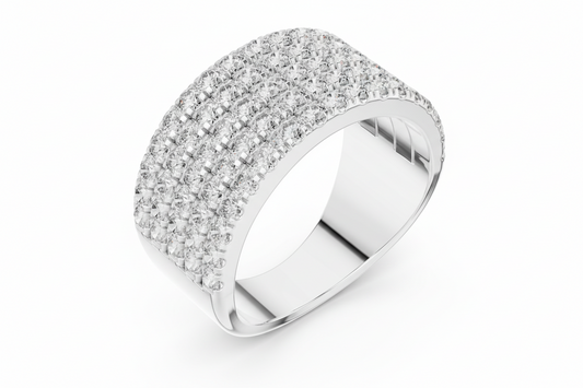 Five-Row Natural Diamond