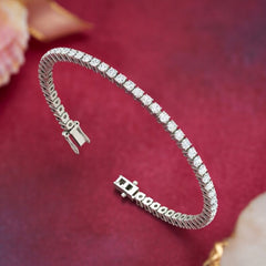 Prong-Set Diamond Line Tennis Bracelet