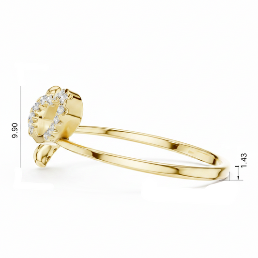 Dainty Heart and Flower