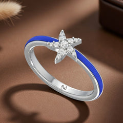 Blue Enamel Star