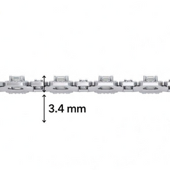 Sparkling Two Stone Baguette Diamonds