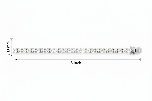 Lines of Light Diamond Tennis Bracelet
