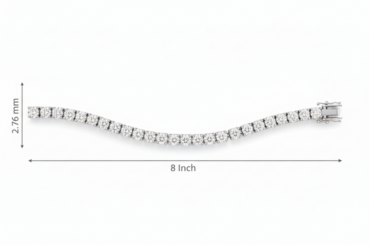 Prong-Set Diamond Line Tennis Bracelet