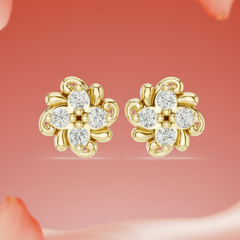 Baroque Beaded Diamond Flower