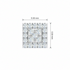 Square Diamond Illusion Double Halo