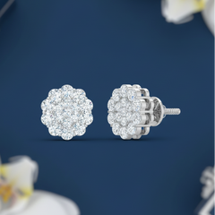 Brilliant Diamond Cluster Flower