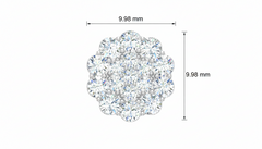 Brilliant Diamond Cluster Flower
