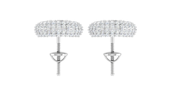 Classic Double Halo Diamond Studs Earring