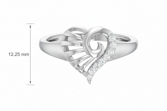 Heart Silhouette Symmetrical Spiral