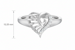 Heart Silhouette Symmetrical Spiral