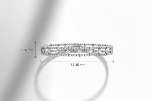 Double Row Beaded with Diamond