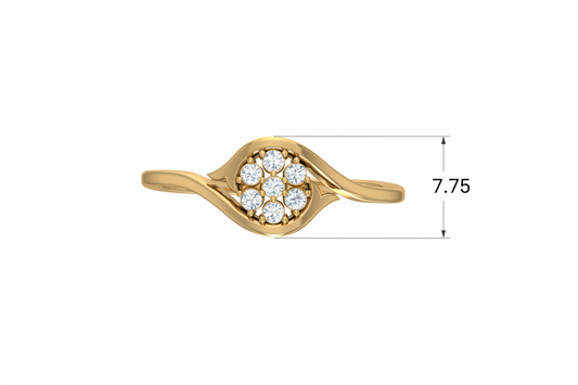Seven-Stone Diamond Cluster