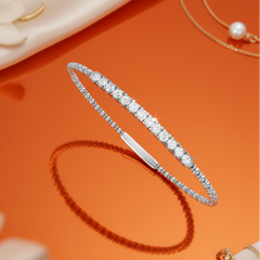 Beaded with Channel-Set Diamond Bar