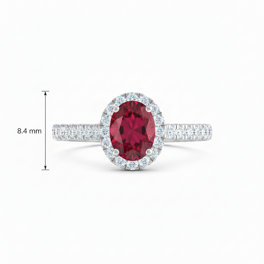 Ruby With Diamonds Appox One CTTW