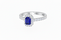 Emerald Cut Sapphire Diamonds