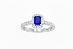Emerald Cut Sapphire Diamonds