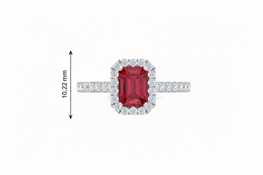 Emerald Cut Ruby