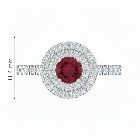 Round Cut Ruby