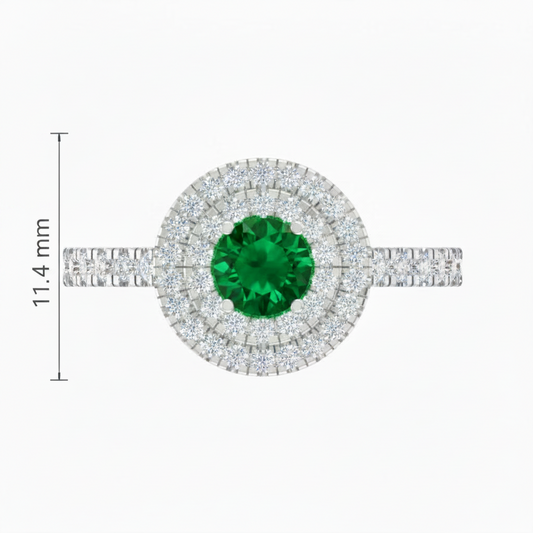 Round Cut Emerald