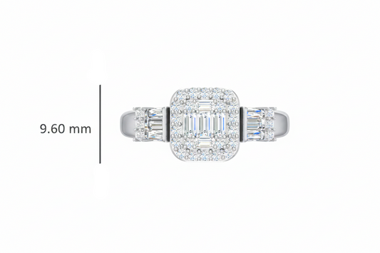 Luxe Triple-Section Mosaic Halo