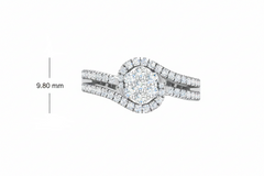 Dual Row Floral Halo