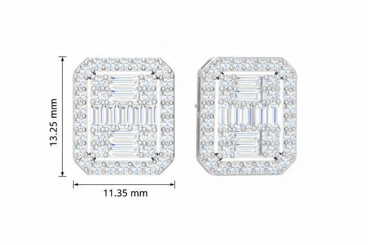 Emerald Cut Baguette Cluster