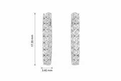 Elevated Daily Sparkle Hoop Earring