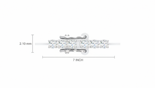 Dainty Zirconia Line Bracelet
