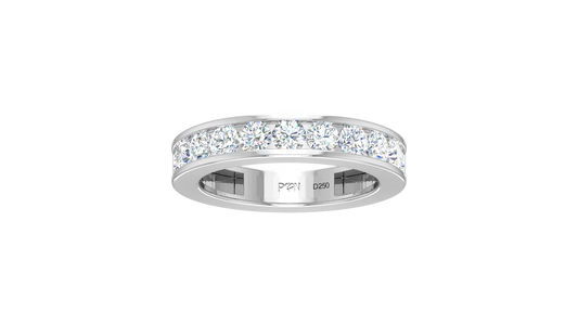 Classic Diamond Channel Wedding Ring