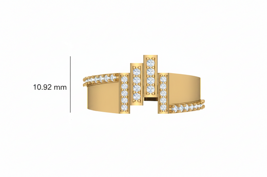 Stepped-Level Linear Accent Rows
