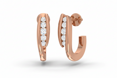 Elegant Twisted Arch Studs Earring
