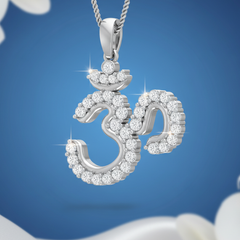 Sacred Aum Symbol Diamond Broder