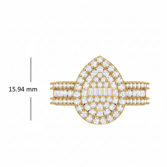 Pear-Shaped Double Halo