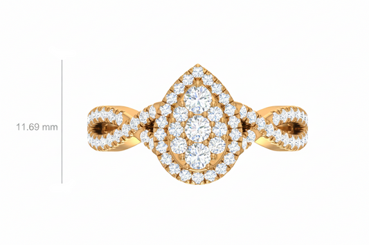 Pear-Shaped Teardrop Halo